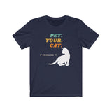 unisex t-shirt with cat 